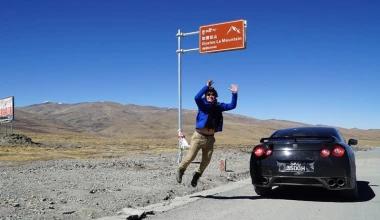 Με Nissan GT-R στο Έβερεστ