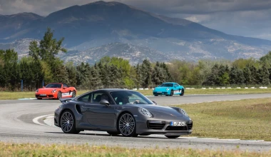 Στις Σέρρες με 911 Turbo, Panamera Turbo, Cayman S, Boxster S και Macan Turbo