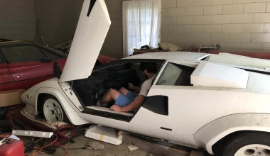 Πώς μια Lamborghini Countach βρέθηκε σε αυτό το γκαράζ;
