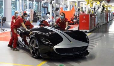 Πίσω στην εργασία τους οι εργαζόμενοι της Ferrari (video)