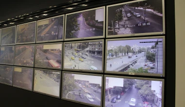 Εικόνα από 250 κάμερες σε 44 οθόνες: Το GOCAR στο Κέντρο Διαχείρισης Κυκλοφορίας