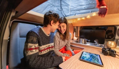 Ένα τροχόσπιτο Nissan e-NV200 για χειμερινές εξορμήσεις! (video)