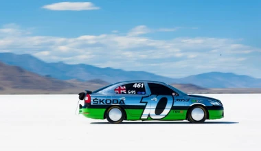 Το ταχύτερο Skoda ever: Βελτιωμένο Octavia vRS έπιασε 365km/h στο Bonneville Salt Flats!