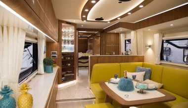 Αυτό το αυτοκινούμενο τροχόσπιτο κοστίζει 6,5 εκατομμύρια και έχει μια Bugatti στο γκαράζ του! [Video]