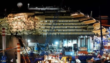 Όρθιο το Costa Concordia