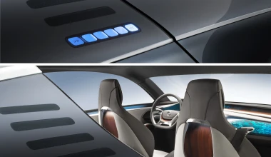 Oθόνη προβολής το ταμπλό στο Opel Monza Concept

