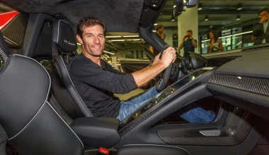 O M.Webber παρέλαβε τη νέα Porsche 918 Spyder