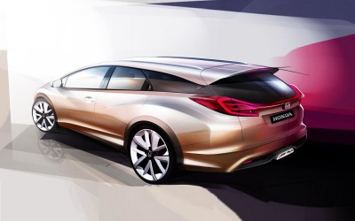 Honda Civic Wagon Concept teaser