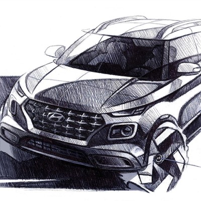 Τα σκίτσα του Hyundai Venue αφήνουν… υποσχέσεις