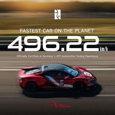 Το ταχύτερο αυτοκίνητο στον κόσμο είναι κινέζικο - Έπιασε 496,22 km/h