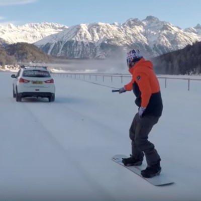 Με 99,87 km/h πάνω σε snowboard… (video)