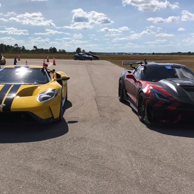 Έχει το Ford GT ελπίδες απέναντι στην Corvette ZR1; (vid)