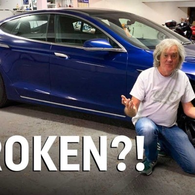 O James May κλειδώθηκε έξω από το Tesla Model S του