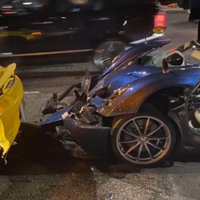 Η μοναδική Pagani Huayra Pearl τράκαρε, ξανά [video]