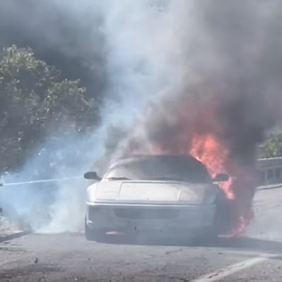 Ferrari πήρε φωτιά την ώρα του test drive – Τράβηξε βίντεο ο πελάτης