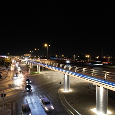 Αττική: Η κεντρική γέφυρα που γέμισε με φώτα LED – Δείτε ποια είναι