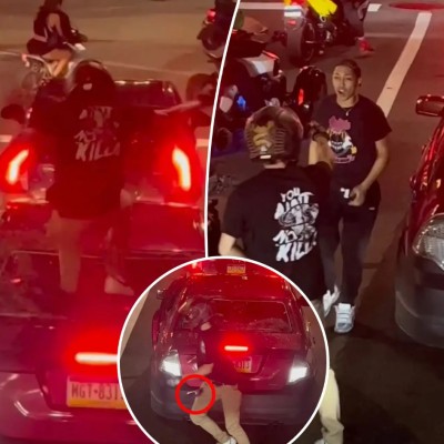 Η πιο γενναία μαμά: Τα έβαλε με μηχανόβιο που έσπασε το αυτοκίνητό της [video]