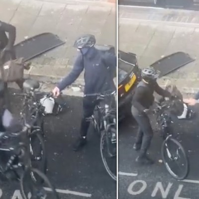 Απίστευτο video: Κλέφτες με ποδήλατα ρήμαξαν ένα Audi και έγιναν καπνός!