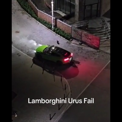 Τι κάνει ο οδηγός της Lamborghini; Λέτε να είναι μεθυσμένος;