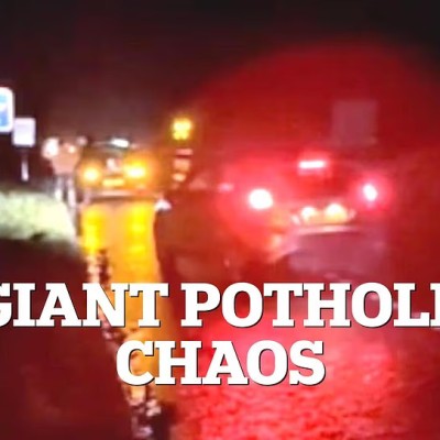 Λακκούβα προκάλεσε χάος και ζημιές σε 14 αυτοκίνητα - Και δεν είναι στην Ελλάδα