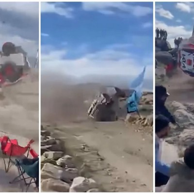 Τραγωδία σε αγώνα ράλι – Αυτοκίνητο έπεσε στους θεατές [προσοχή σκληρές εικόνες]