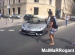 LAMBORGHINI AVENTADOR CRASH IN LYON