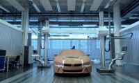 BMW i8 in the Aerodynamic test center