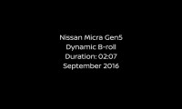 Nissan MICRA Dynamic  b-roll
