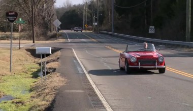 Datsun Fairlady Roadster across USA