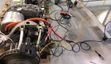 First test run for the Teslonda drive unit